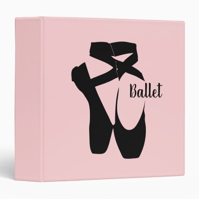 Chaussures de ballet Chaussons Design 3 Classeur à (Devant/Côté)