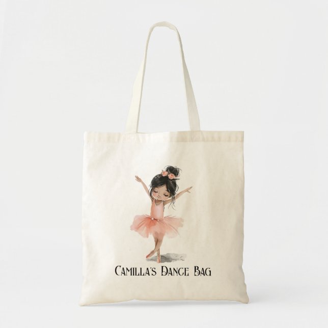 Chaussures de ballet personnalisées Sac fourre-tou (Devant)