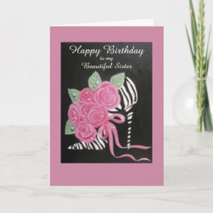 CHAUSSURES DÉCORATIVES, CARTE D'ANNIVERSAIRE POUR 