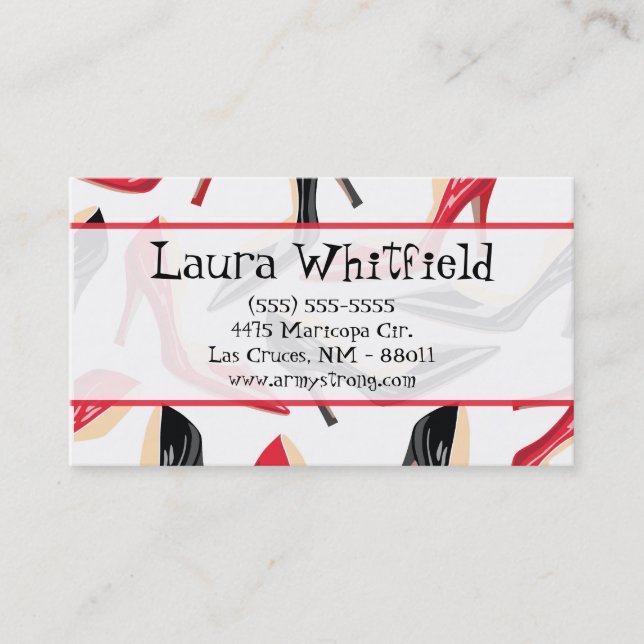 Chaussures femmes talons hauts Stilletto Carte de  (Devant)