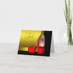 Chaussures haute talon Noir Rouge Or Merci