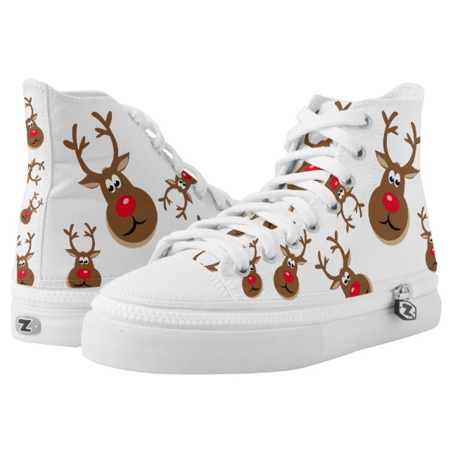 Chaussures Montantes Cerfs communs de Noël (Paire)