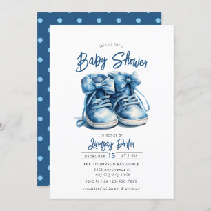 Chaussures pour bébés   Invitation Baby shower de 