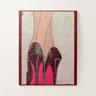 Chaussures rouges puzzles