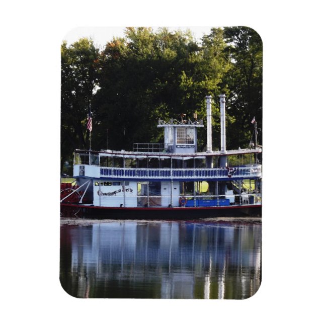 Chautauqua Belle on Lake Chautauqua Magnet (Vertical)