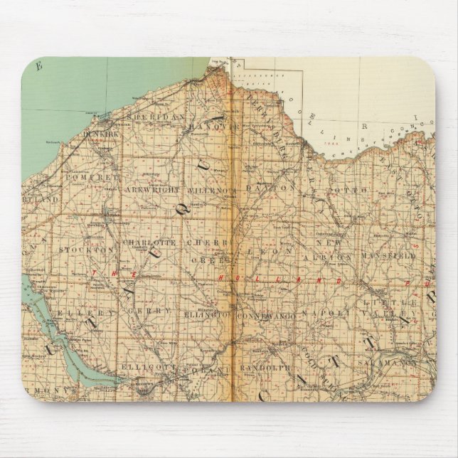 Chautauqua, Cattaraugus counties Mouse Pad (Front)