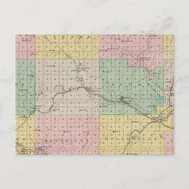 Chautauqua County, Kansas Postcard (Front)