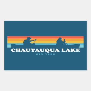 Chautauqua Lake New York Canoe Sticker