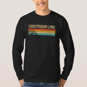 Chautauqua Lake New York Fishing Camping Summer Vi T-Shirt