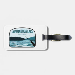 Chautauqua Lake New York Fishing Rod Luggage Tag