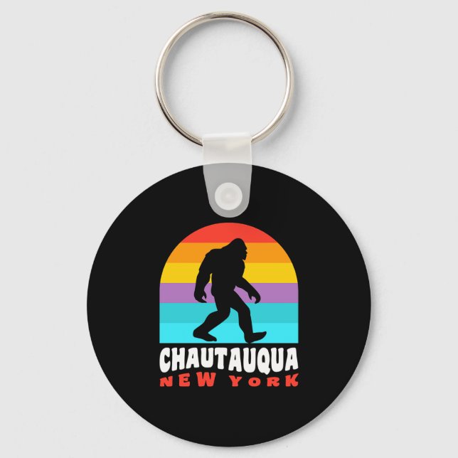 Chautauqua Lake New York Ny Retro T Shirt  Keychain (Front)