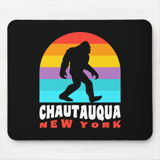 Chautauqua Lake New York Ny Retro T Shirt  Mouse Pad (Front)
