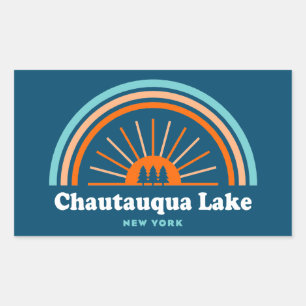 Chautauqua Lake New York Rainbow Sticker