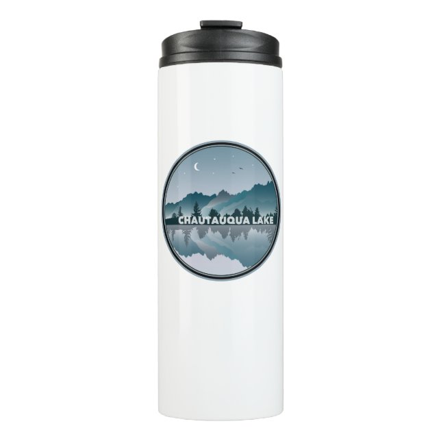 Chautauqua Lake New York Reflection Thermal Tumbler (Front)
