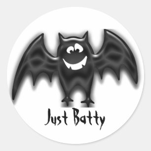 Chauve-souris noire, Juste Batty autocollant