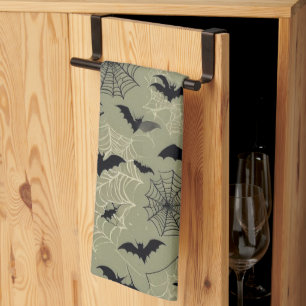 Chauves-souris, araignées et Webs Design Serviette
