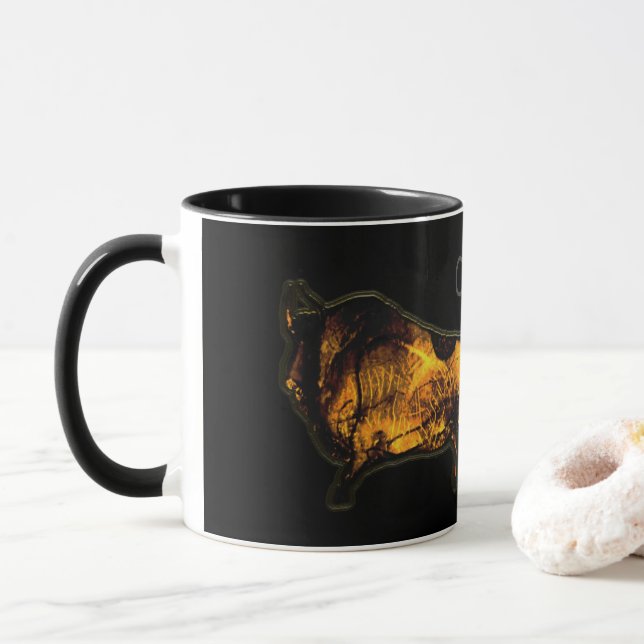 Chauvet Bison - Magic Mug (With Donut)