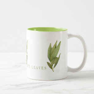 Chaux FEUILLES de LIME FRAÎCHE Mug à deux tons