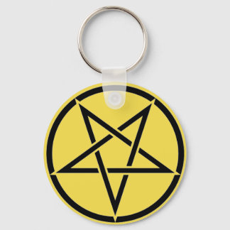 Chaveiro Básico Pentagrama Invertido Keychain