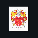 Chaves Family Crest Canvas Print<br><div class="desc">Chaves Coat of Arms</div>