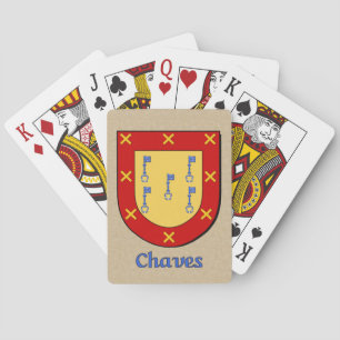 Chaves Heraldic Shield Playing Cards