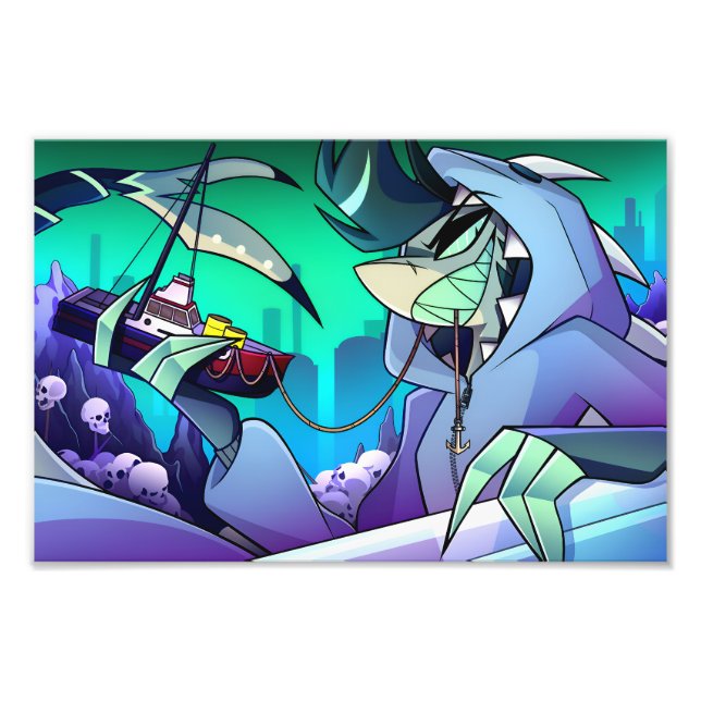 Chaz Halloween Slasher | Helluva Boss | Photo Print (Front)