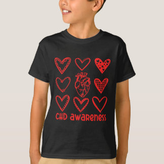 Chd Awareness Anatomical Heart Disease Awareness W T-Shirt