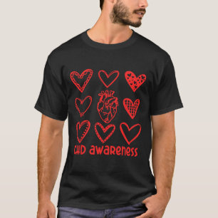 Chd Awareness Anatomical Heart Disease Awareness W T-Shirt