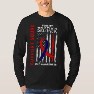 CHD Awareness Brother Heart Disease Support Squad T-Shirt