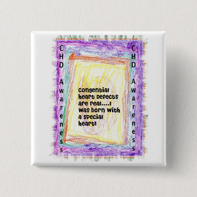 CHD Awareness Button (Front)
