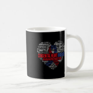 Chd Awareness Heart Disease Fighting Hope Support Coffee Mug