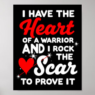 Chd Awareness I Have Heart Of Warriors &amp; I Roc Poster