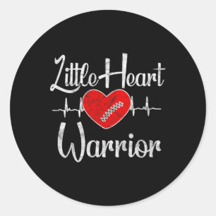 Chd Awareness - Little Heart Warrior Classic Round Sticker