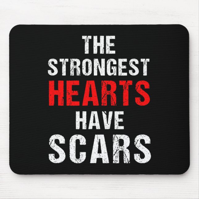 Chd Awareness Quotes About Congenital Heart Diseas Mouse Pad (Front)
