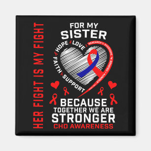 Chd Awareness Sister Heart Disease Matching Family Magnet