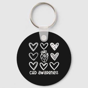 Chd Awareness Warrior-heart Disease Month Awarenes Keychain