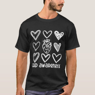 Chd Awareness Warrior-heart Disease Month Awarenes T-Shirt