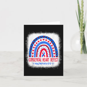 Chd Congenital Heart Defect Awareness Month Card