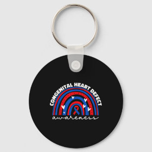Chd Congenital Heart Defect Awareness Month For Ki Keychain
