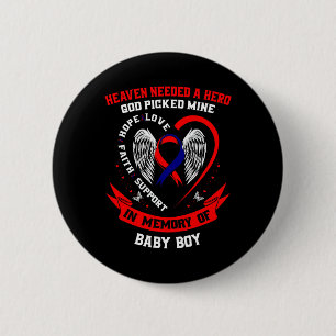 Chd Heart Disease Awareness In Memory Of Son By 2 Inch Round Button