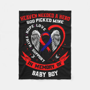 Chd Heart Disease Awareness In Memory Of Son By Fleece Blanket
