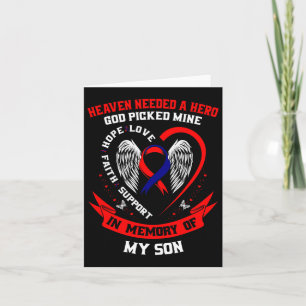 Chd Heart Disease Awareness In Memory Of Son Mom D Card