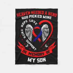 Chd Heart Disease Awareness In Memory Of Son Mom D Fleece Blanket