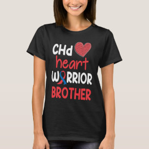 CHD Heart Disease Warrior Proud Brother Awareness T-Shirt