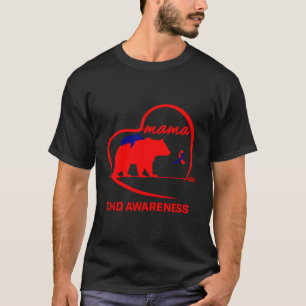 Chd Mom Mama Bear Congenital Heart Defect Awarenes T-Shirt