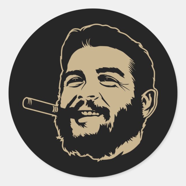 Che Guevara avec Sticker Portrait Cigar (Devant)