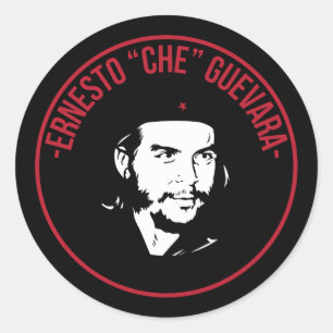 Che Guevara Black and White Classic Round Sticker