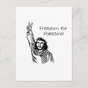 Che Guevara , Freedom for Palestine! Postcard