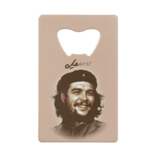 Che Guevara Smile "Cheers" Credit Card Bottle Opener