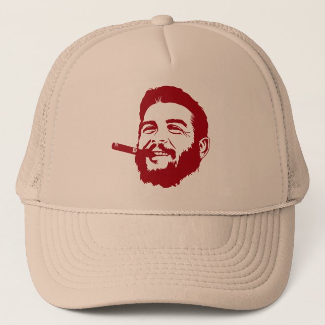 Che Guevara with Cigar Portrait Hat (Front)